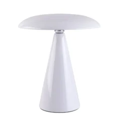 Beacon LED-akkukäyttöinen pöytävalaisin Kinoko, valkoinen, 27 cm, CCT