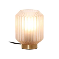 Beacon pöytävalaisin Clancy, valkoinen lasivarjostin, korkeus 17 cm