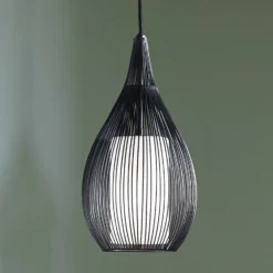 Beacon-riippuvalaisin Solis, musta, metalli, lasi, Ø 19 cm