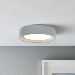 Beacon Uno -kattovalaisin, harmaa, betoni, halkaisija 27 cm, GX53