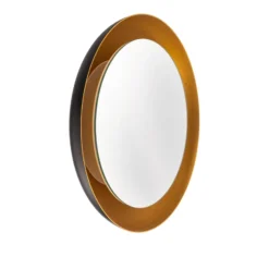 BEGA LED-peili Studio Line musta-messinki, Ø 50 cm