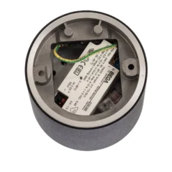 BEGA LED-pinta-asennuspistevalaisin Studio Line, musta/alu, Ø 9 cm,