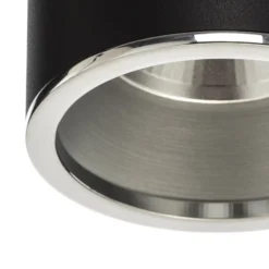 BEGA LED-pinta-asennuspistevalaisin Studio Line, musta/alu, Ø 9 cm,