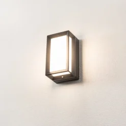 BEGA LED-ulkoseinävalaisin 22750 K3, grafiitti, valettu alumiini. Lasi