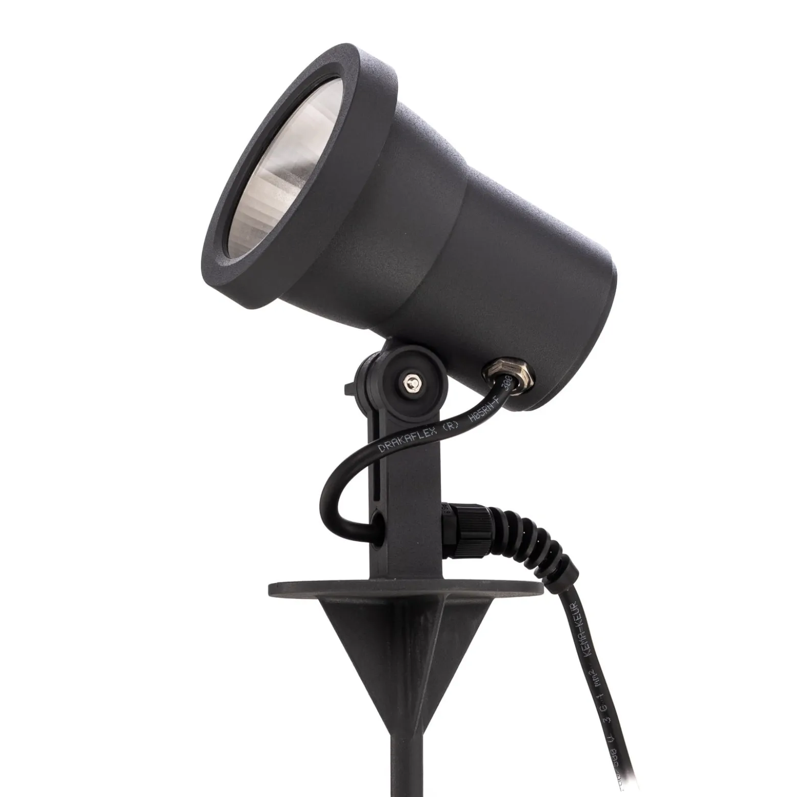 BEGA LED-ulkovalaisin 85009, grafiitti, valettu alumiini, pistotulppa