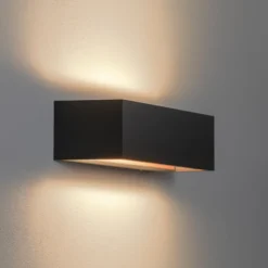 BEGA Studio Line LED-seinävalaisin, musta, metalli, 30 cm