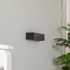 BEGA Studio Line LED-seinävalaisin, musta, metalli, 30 cm