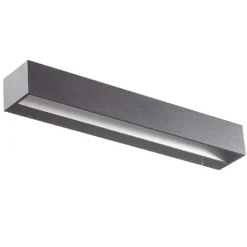 BEGA Studio Line seinävalo leveä musta/alu 50cm