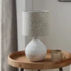 Bellariva 3 pöytävalaisin, valkoinen/vaaleanruskea
