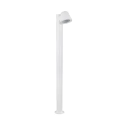 Beni-pylväsvalaisin, mattavalkoinen, korkeus 100 cm, metallia