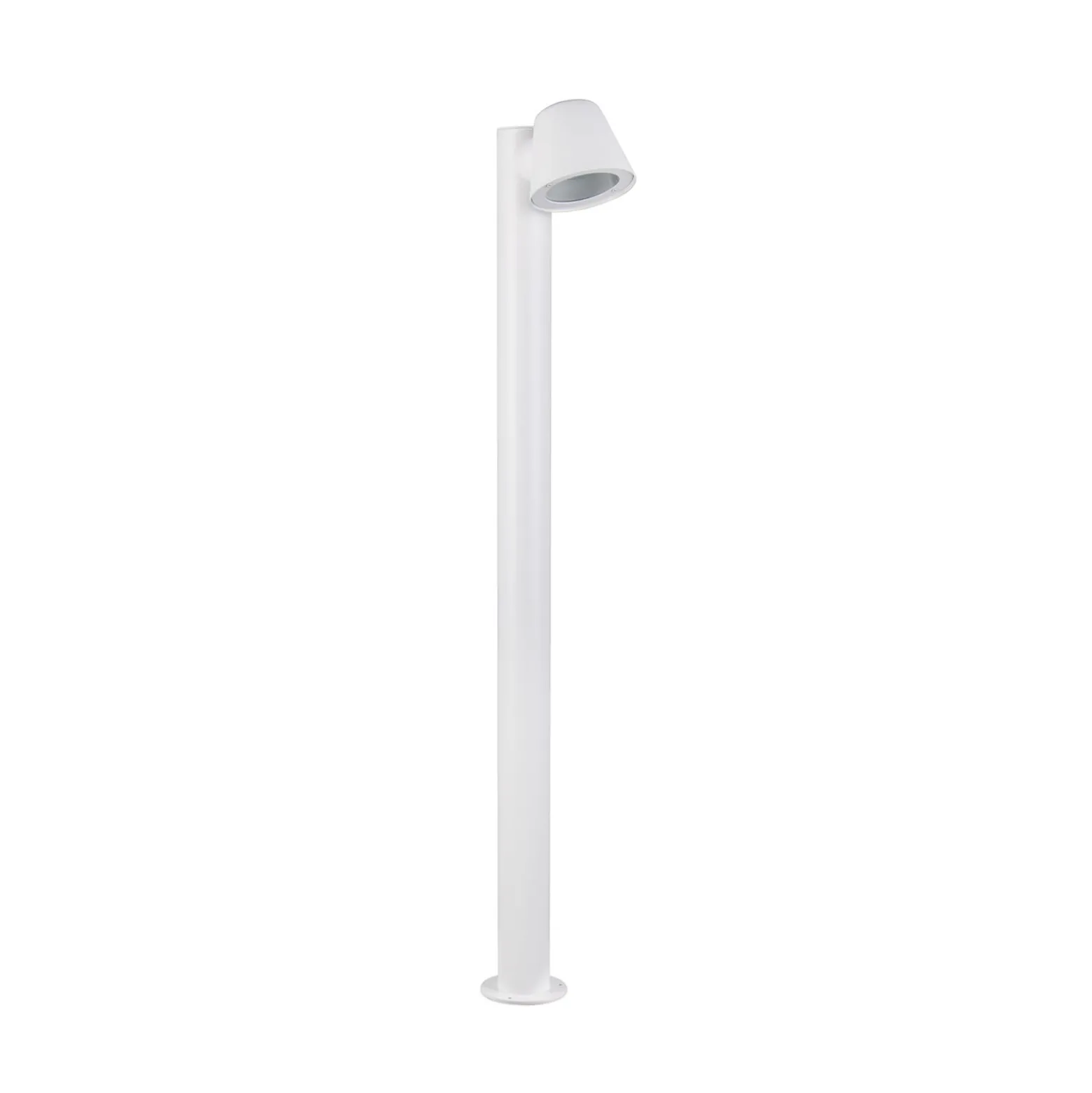 Beni-pylväsvalaisin, mattavalkoinen, korkeus 100 cm, metallia