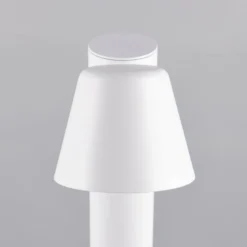 Beni-pylväsvalaisin, mattavalkoinen, korkeus 100 cm, metallia