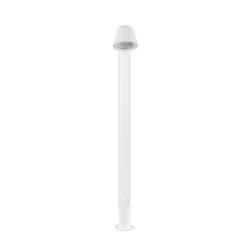 Beni-pylväsvalaisin, mattavalkoinen, korkeus 100 cm, metallia