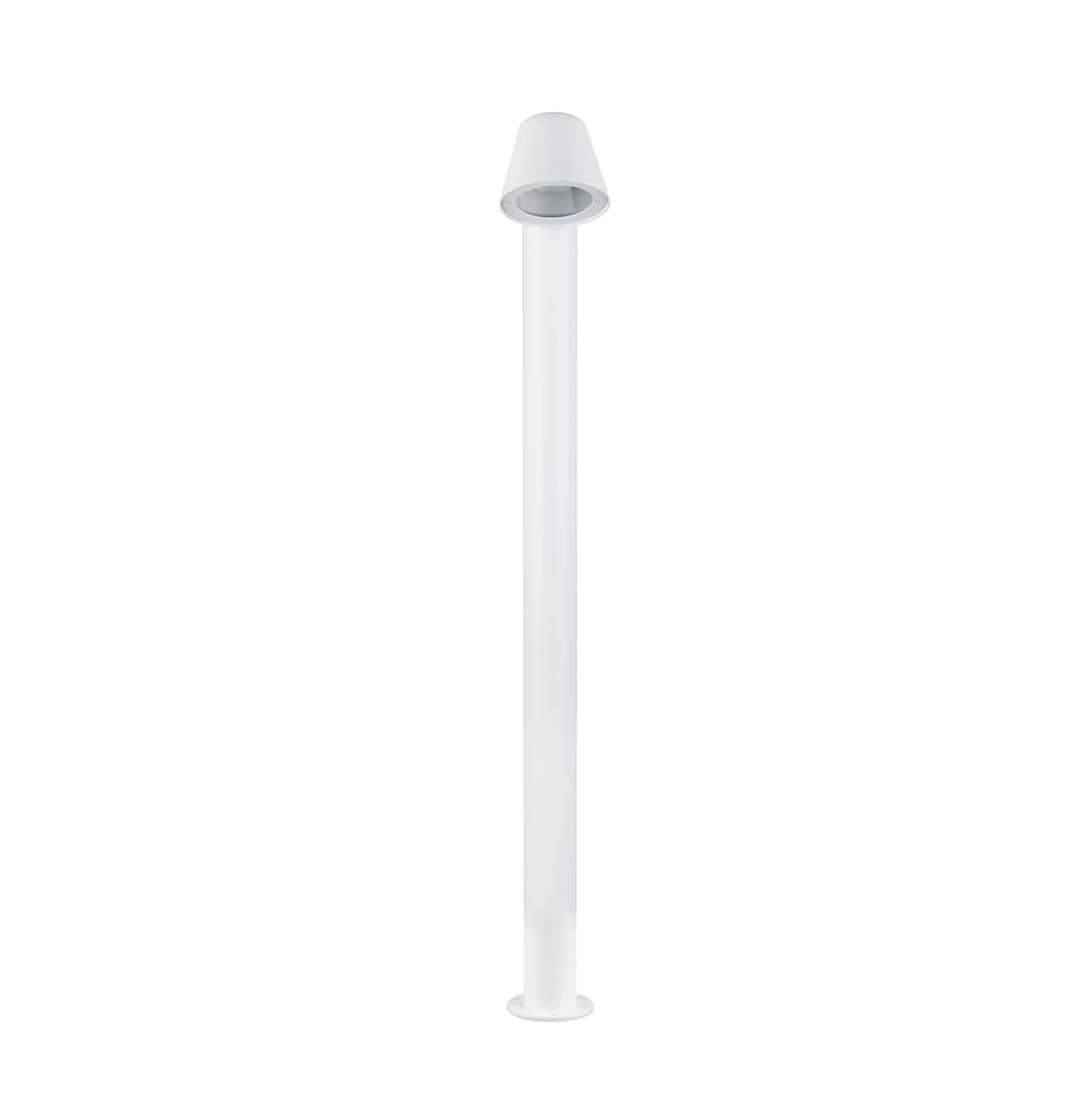 Beni-pylväsvalaisin, mattavalkoinen, korkeus 100 cm, metallia