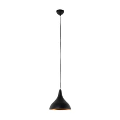 Berceste riippuvalaisin, musta/kupari, Ø 22 cm, rauta