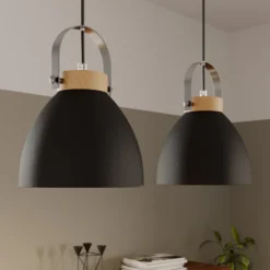 Bergen riippuvalaisin, 2-lamppuinen, grafiitti