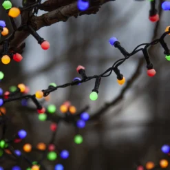 Berry Mini -LED-valoketju ajastimella, monivärinen