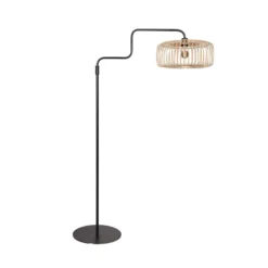 Bloeba-maavalaisin, musta/luonnonvärinen bambu, korkeus 150 cm