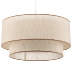 Boho-riippuvalaisin, beige, halkaisija 45 cm, tekstiili