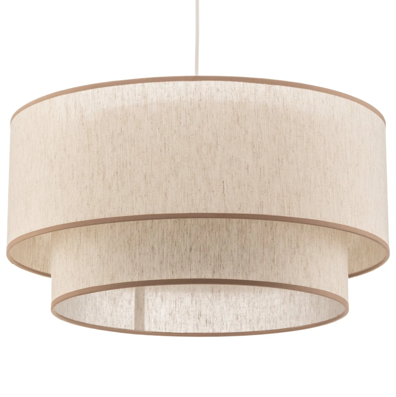 Boho-riippuvalaisin, beige, halkaisija 45 cm, tekstiili