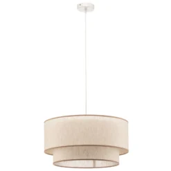 Boho-riippuvalaisin, beige, halkaisija 45 cm, tekstiili