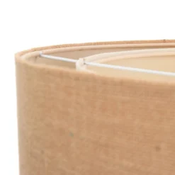 Boho-riippuvalaisin, kerma/beige, Ø 50 cm, korkeus 21 cm, juutti