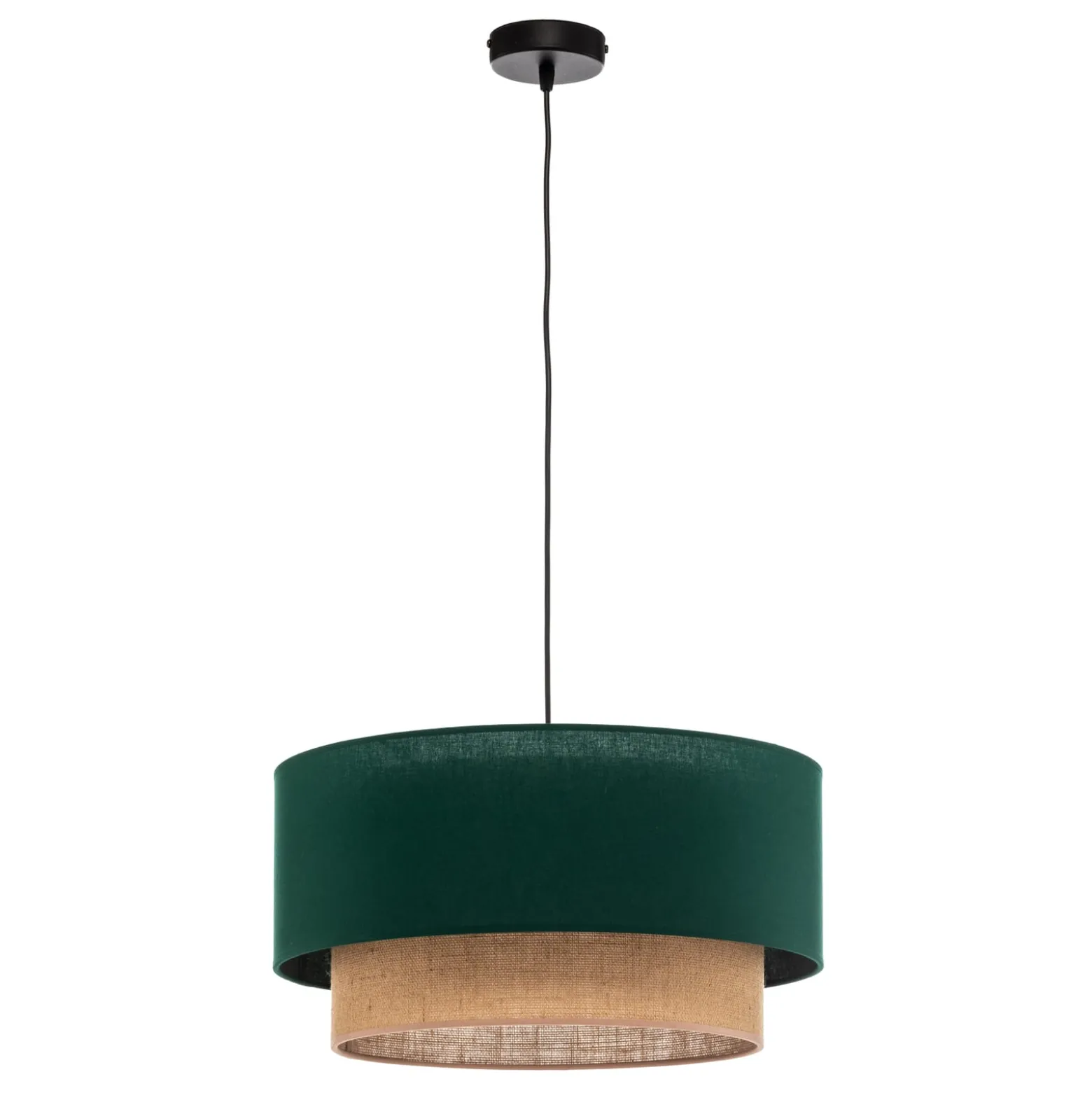 Boho-riippuvalaisin, tummanvihreä/ruskea, halkaisija 45 cm, tekstiili