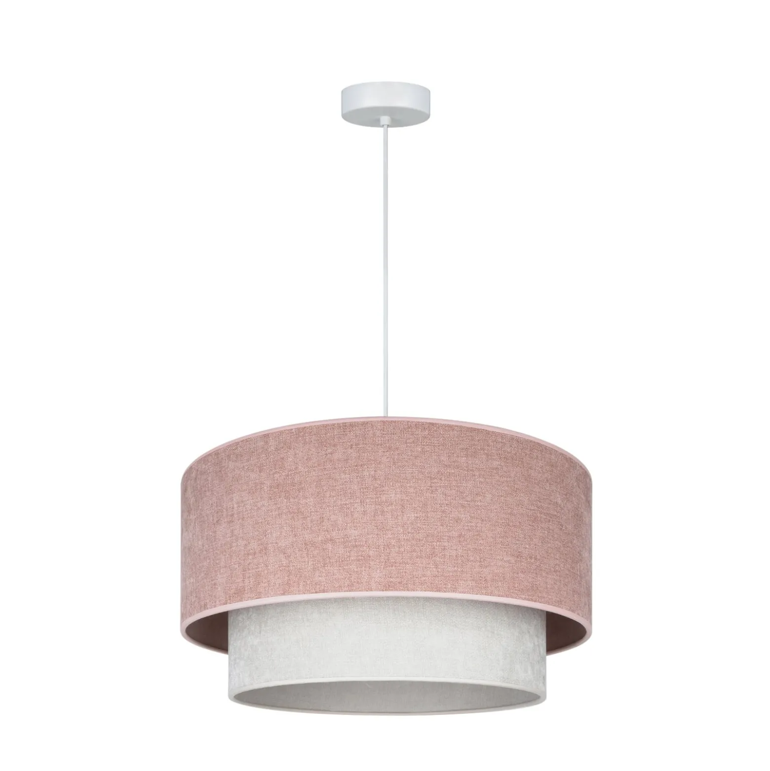 Boho-riippuvalo, beige/vaaleanpunainen, Ø 45 cm, tekstiili, E27