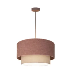 Boho-riippuvalo, beige/vaaleanpunainen, Ø 45 cm, tekstiili, E27