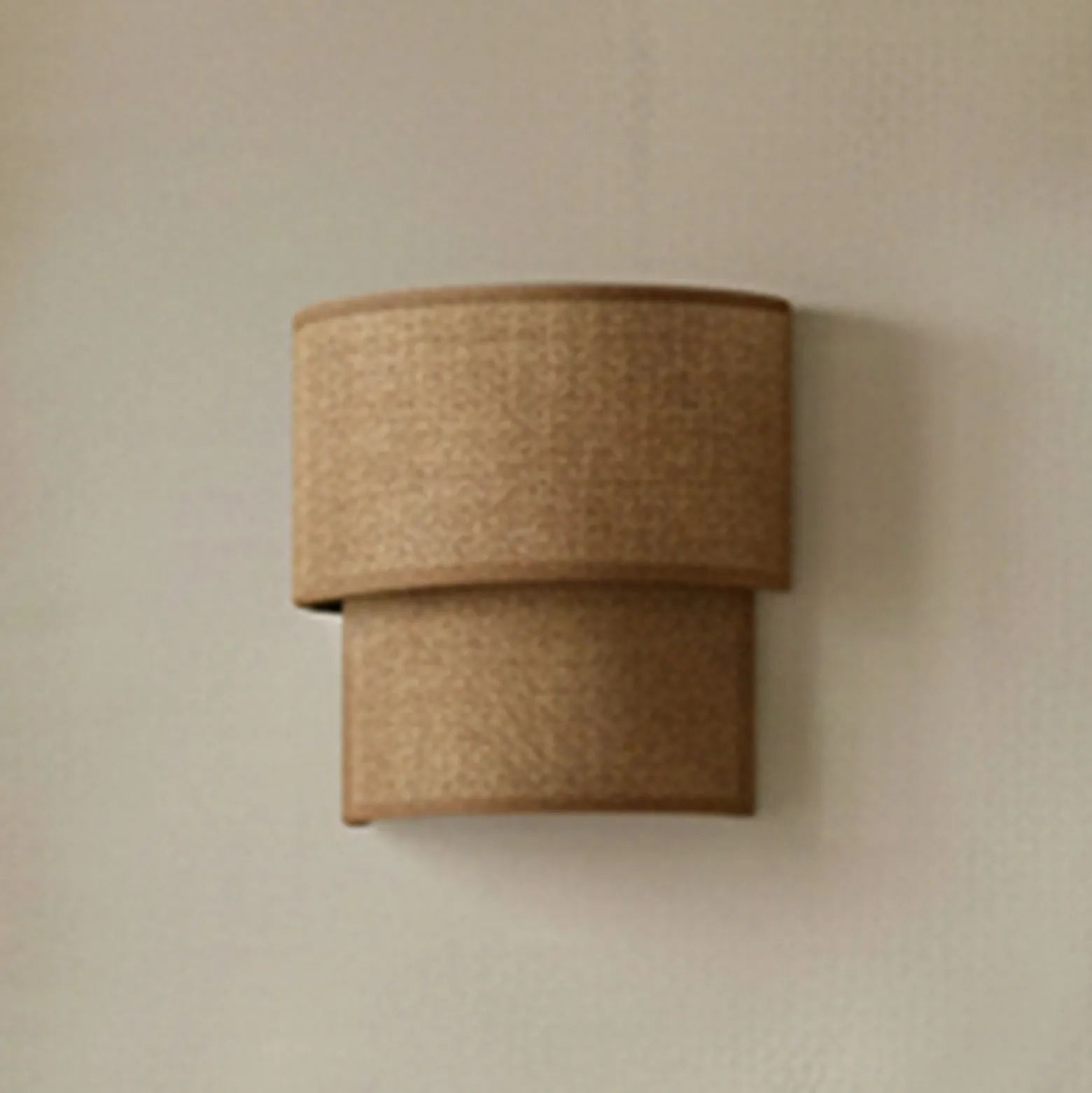 Boho-seinälamppu, juutti/juutti, korkeus 22 cm, tekstiili, E27