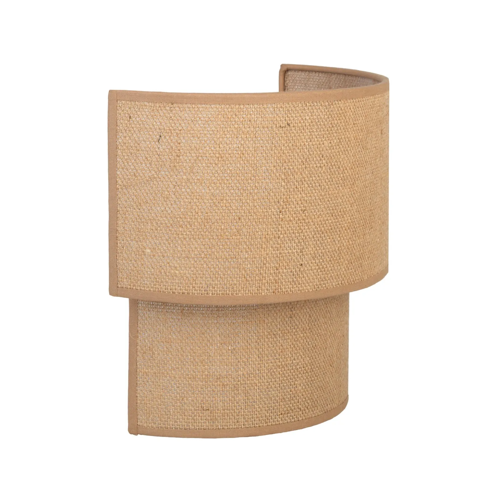 Boho-seinälamppu, juutti/juutti, korkeus 22 cm, tekstiili, E27