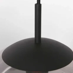Bollique-riippuvalaisin, musta, Ø 20 cm, lasi, 1-valo, pallovalaisin, pallo