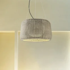 Bover LED-riippuvalaisin Fora 90, luonnonvalkoinen/beige, ulkona