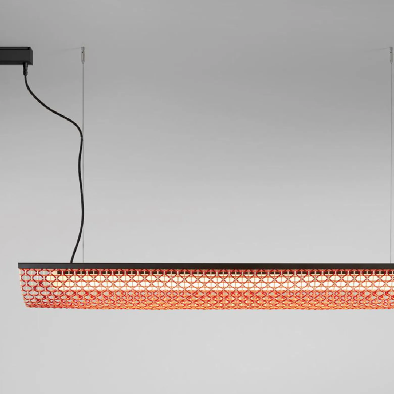 Bover LED-ripustusvalaisin Nans Balis S/140, ruskea/punainen, 140 cm