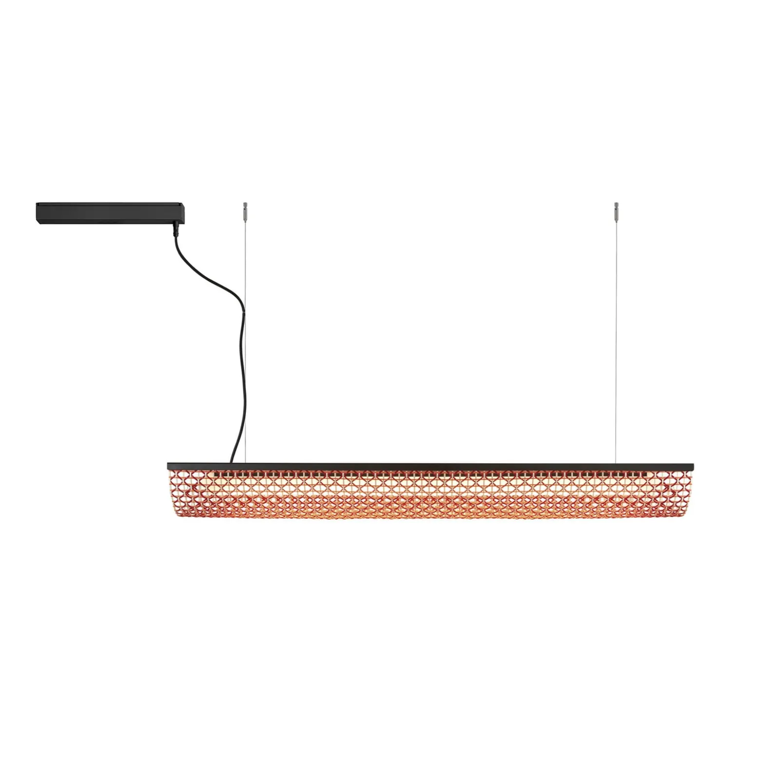Bover LED-ripustusvalaisin Nans Balis S/140, ruskea/punainen, 140 cm