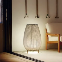 Bover LED terassivalaisin Amphora, 77 cm, grafiitinruskea/beige