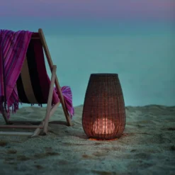 Bover LED terassivalaisin Amphora, 77 cm, grafiitin ruskea/ruskea