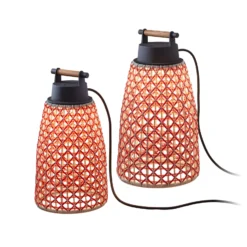 Bover Nans M/41 LED-pöytävalaisin ulkotiloihin, punainen
