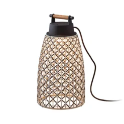 Bover Nans M/49 LED-pöytävalaisin ulkotiloihin, ruskea