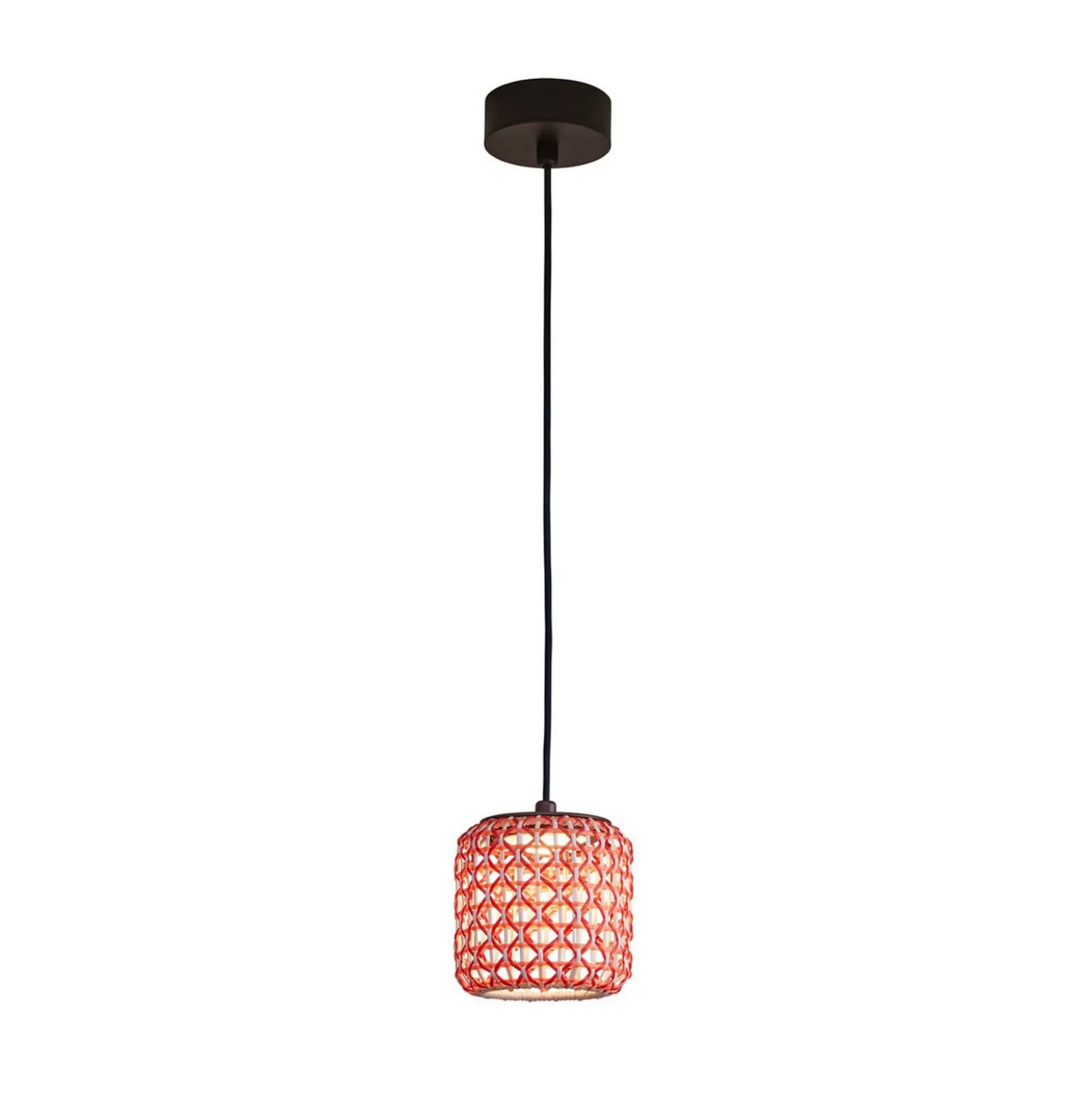Bover Nans S/16 LED-riippuvalaisin ulkona, punainen