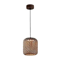 Bover Nans S/21 LED-riippuvalaisin ulkona, ruskea