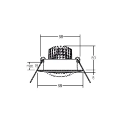 BRUMBERG BB13 uppovalo dim2warm RC nikkeli