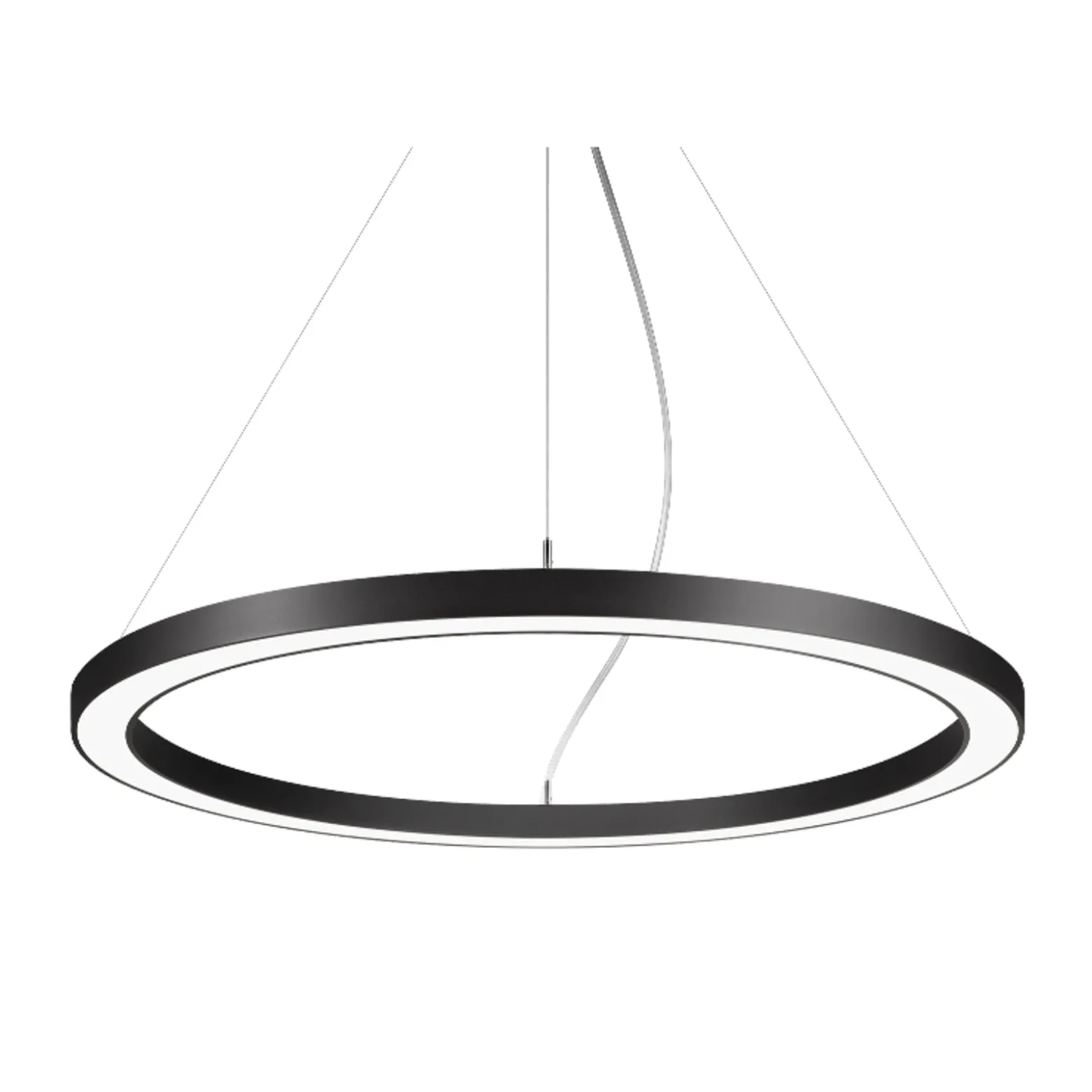 BRUMBERG Biro Circle Ring5 suora Ø45cm on/off musta 3000K
