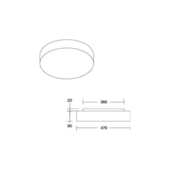 BRUMBERG LED-kattovalaisin Celtis Maxi, 3000 K, violetti