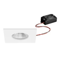 BRUMBERG LED upotettava valonheitin BB21, valkoinen, 85 x 85 mm, on/off, IP65