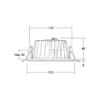 BRUMBERG LED uppoasennusvalaisin Lydon Mini, on/off, 4000 K, 4 000 K