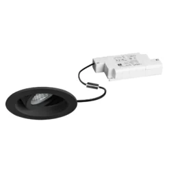 BRUMBERG Tirrel syvä LED upotettava valonheitin RC, 830, pyöreä, musta