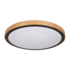 Bruno LED kattovalaisin puukehyksellä CCT Ø 44 cm
