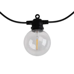 CADENA-LED-valoketju, RGB, musta, 10-lamppuinen, 5 m