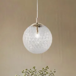 Cadix-riippuvalaisin lasista, yksittäinen valaisin, Ø 30 cm